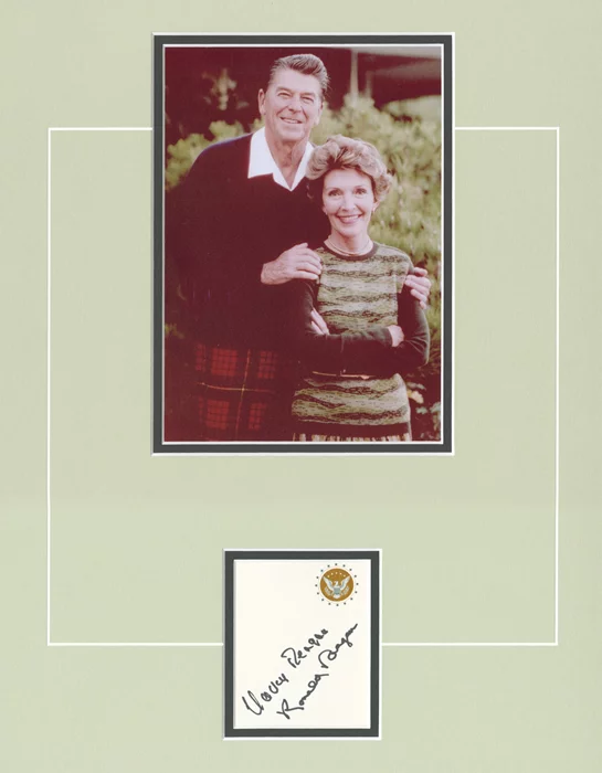 The Reagans autograph