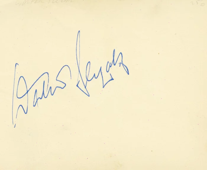 Walter Slezak autograph