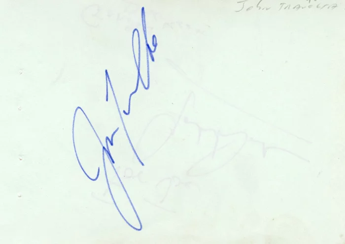 John Travolta autograph
