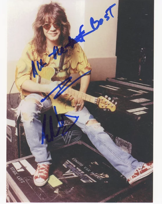 Eddie Van Halen autograph