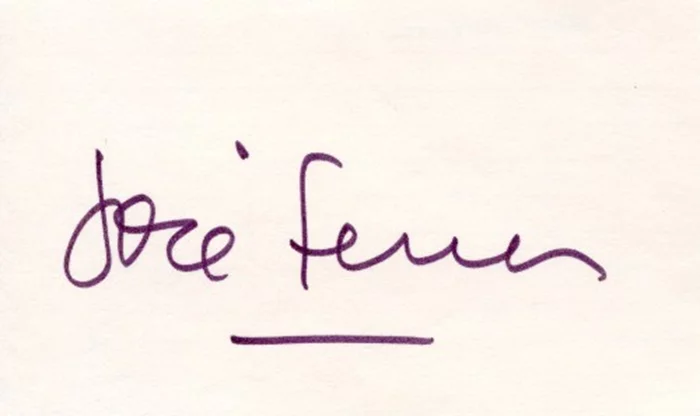 Jose Ferrer autograph