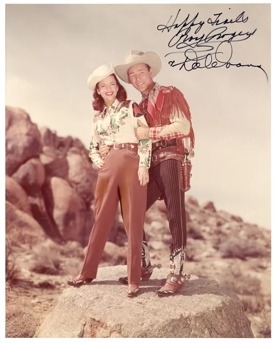 Roy Rogers and Dale Evans autograph