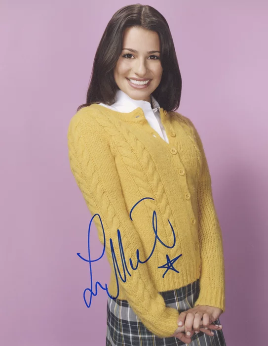 Lea Michele autograph