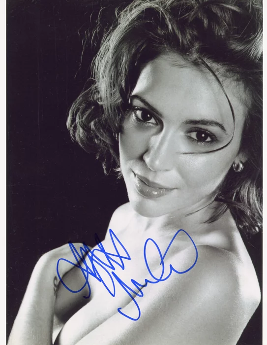 Alyssa Milano autograph