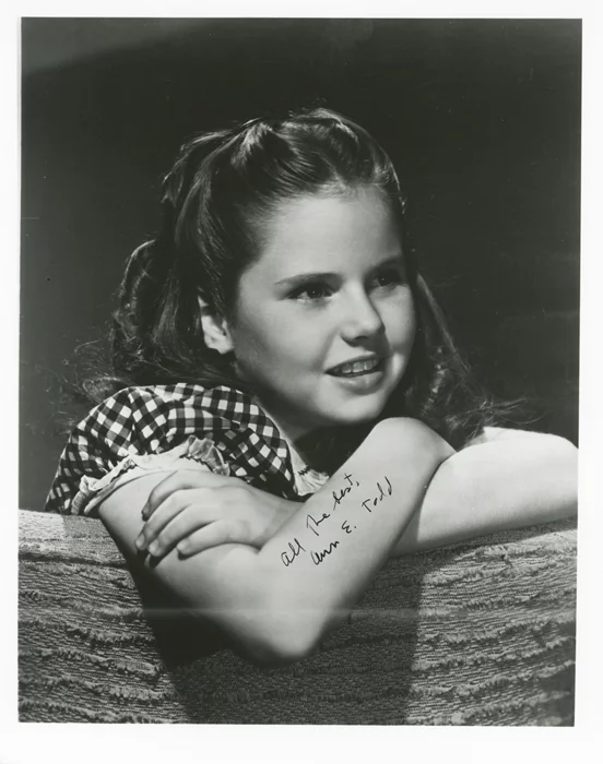 Ann E. Todd autograph