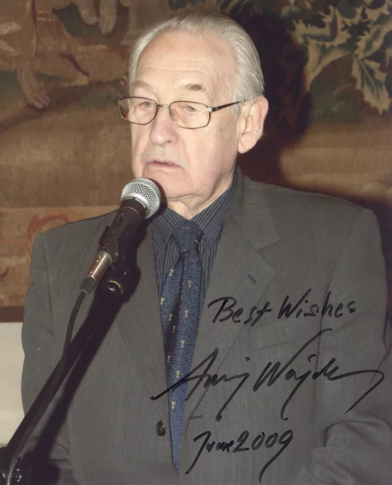 Andrzej Wajda autograph