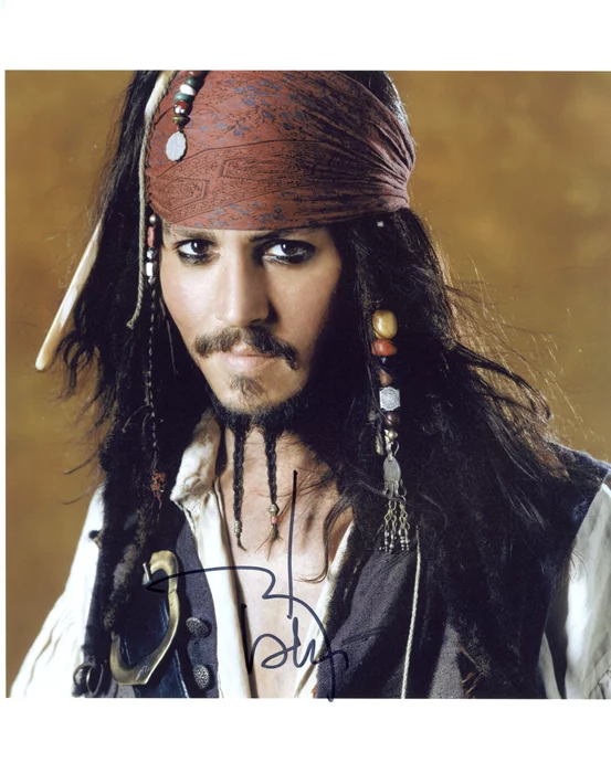 Johnny Depp autograph