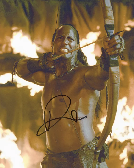 The Rock autograph