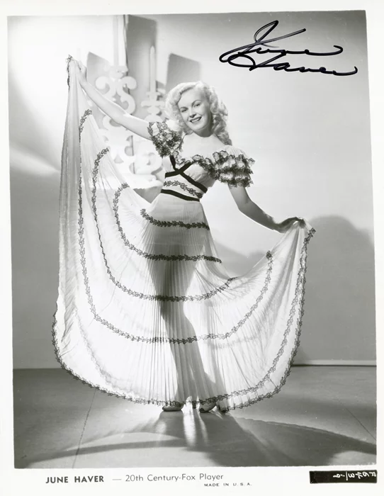 June Haver autograph