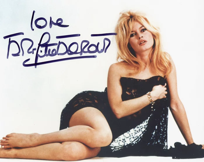 Brigitte Bardot autograph