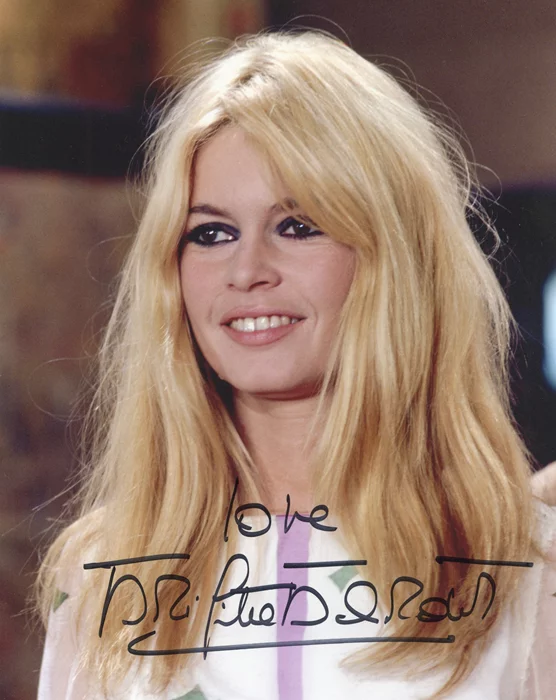 Brigitte Bardot autograph