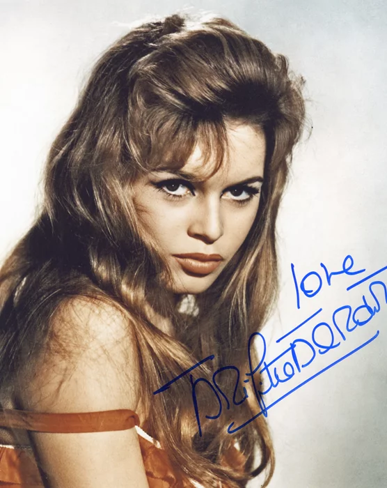 Brigitte Bardot autograph