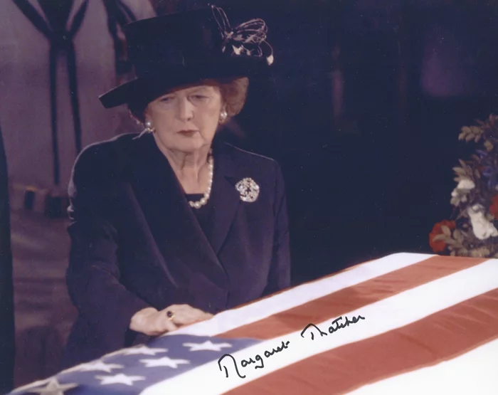 Margaret Thatcher autograph
