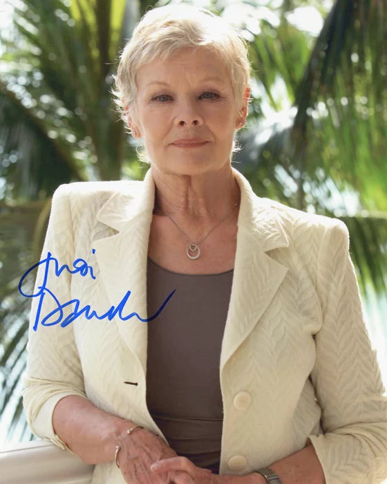Judi Dench autograph