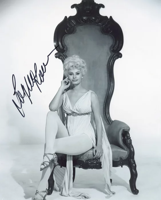 Sophia Loren autograph
