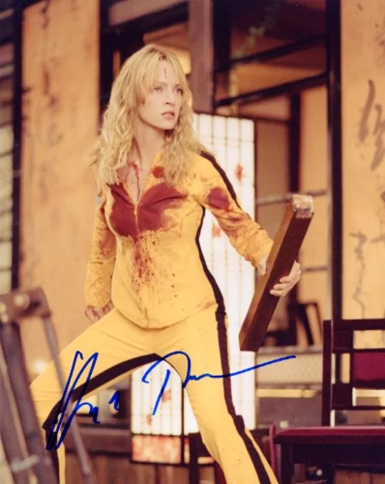 Uma Thurman autograph