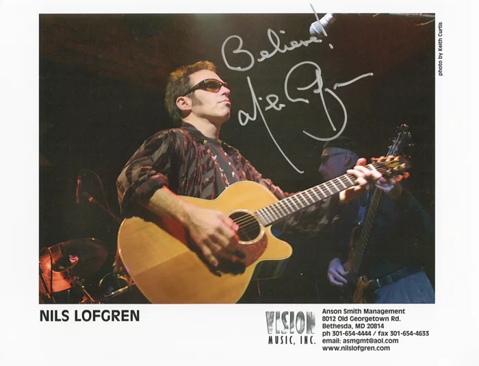 Nils Lofgren autograph