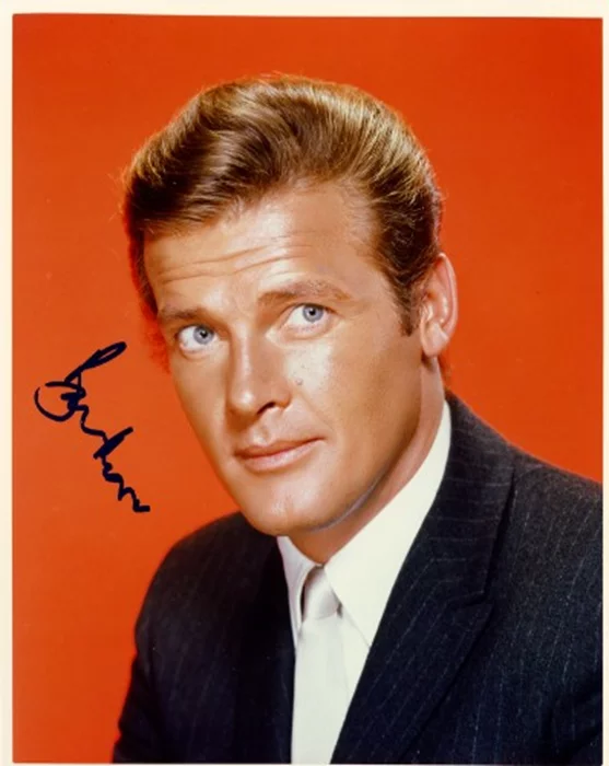 Roger Moore autograph