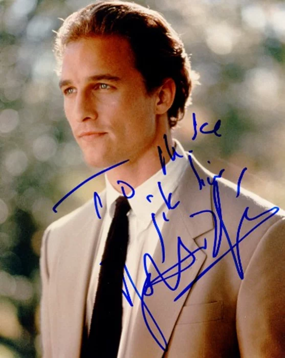 Matthew McConaughey autograph