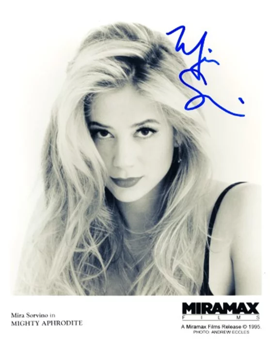 Mira Sorvino autograph