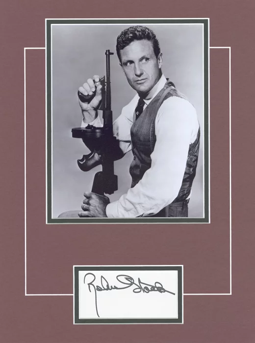 Robert Stack autograph