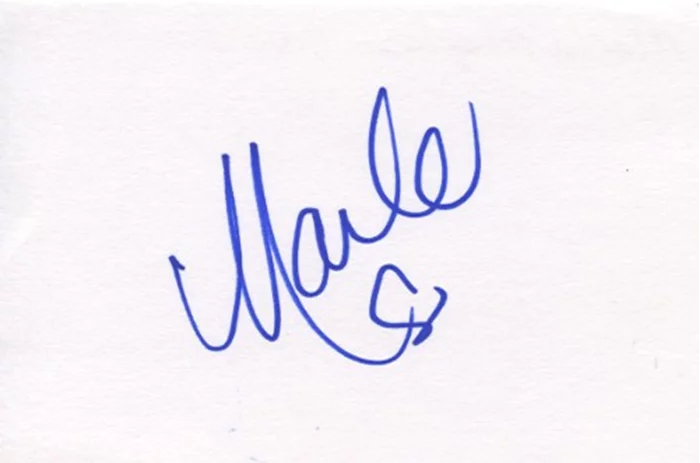 Marla Maples autograph