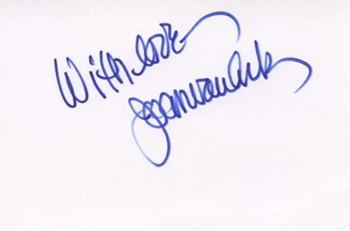 Joan Van Ark autograph
