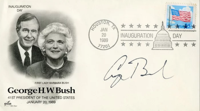 George Bush autograph