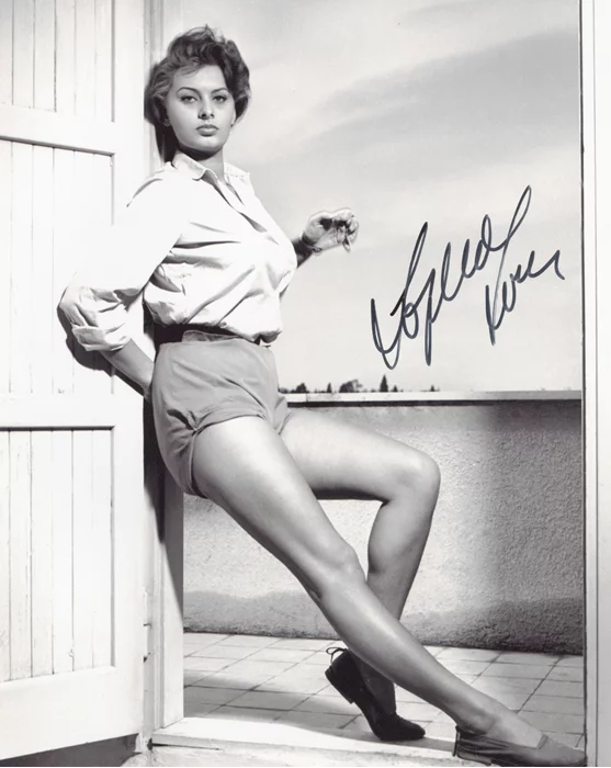 Sophia Loren autograph