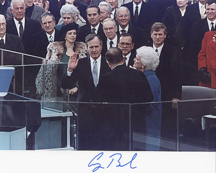 George Bush autograph