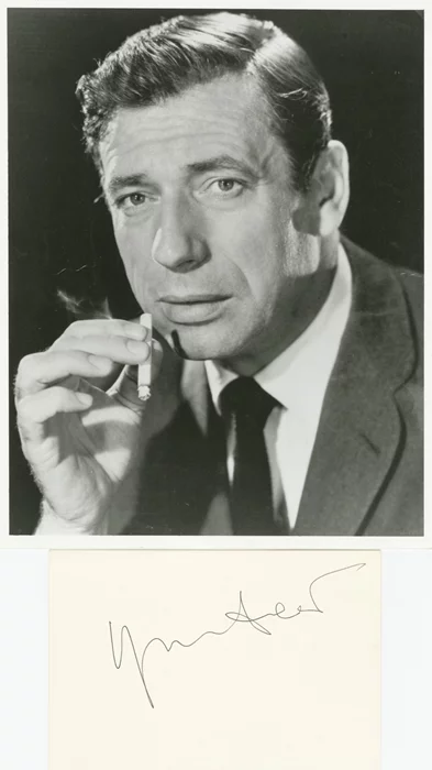 Yves Montand autograph