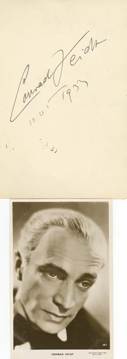 Conrad Veidt autograph