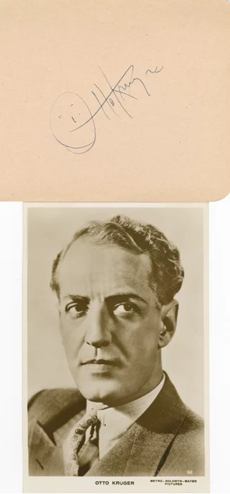 Otto Kruger autograph