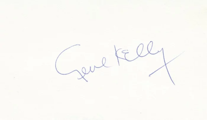 Gene Kelly autograph