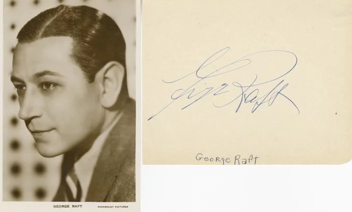 George Raft autograph