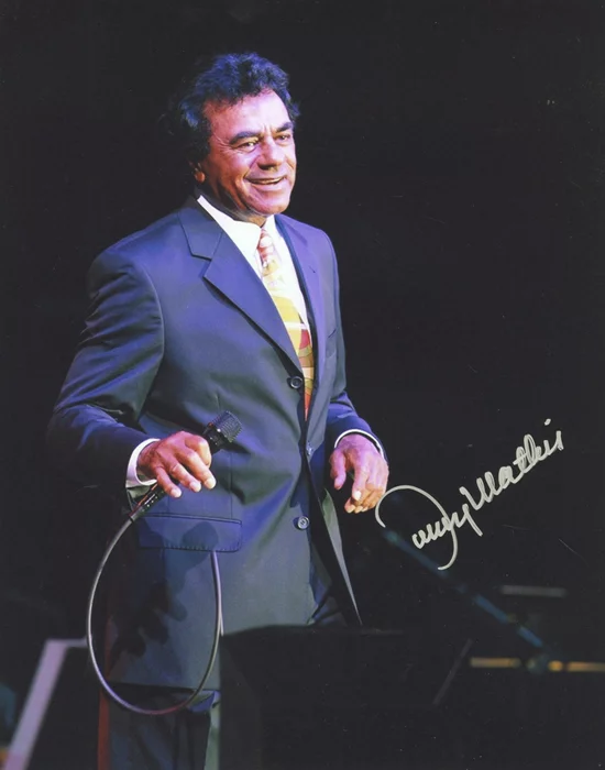 Johnny Mathis autograph
