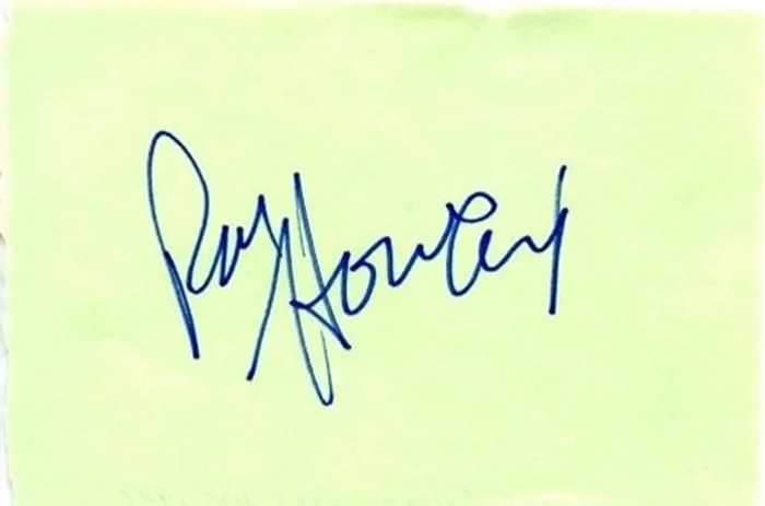 Ron Howard autograph