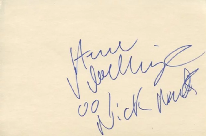 Herve Villechaize autograph