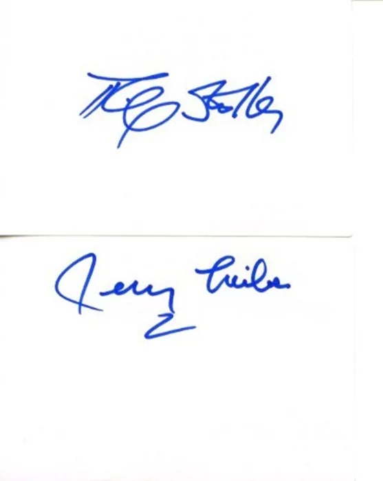 Leiber and Stoller autograph