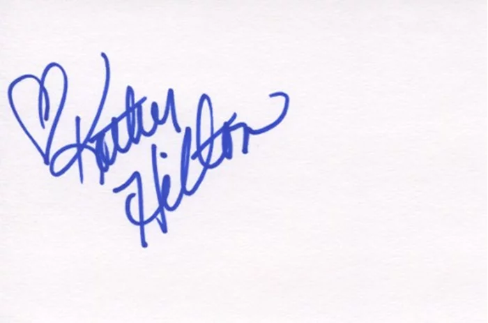 Kathy Hilton autograph