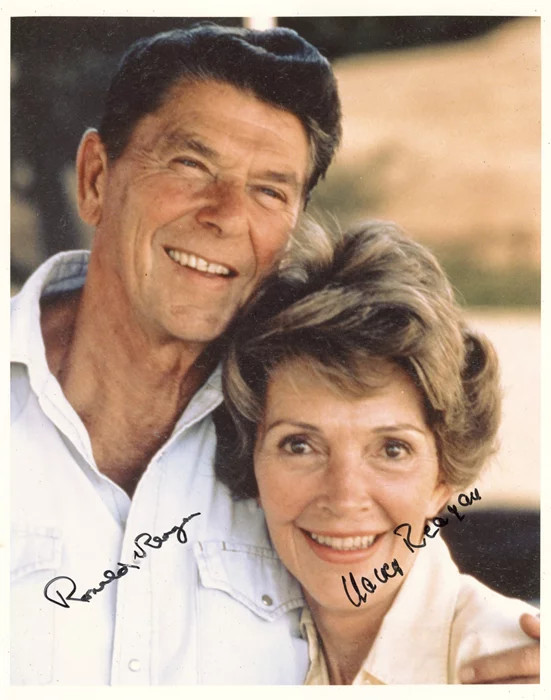The Reagans autograph