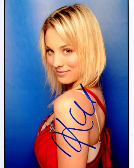 Kaley Cuoco autograph