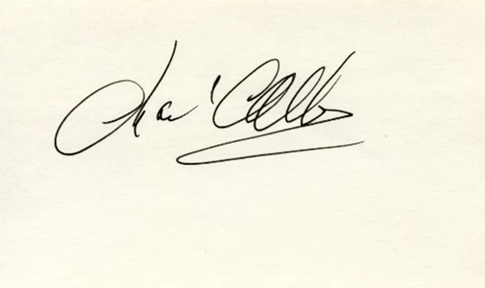 Charlie Callas autograph