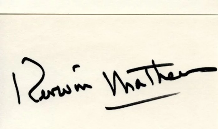 Kerwin Mathews autograph