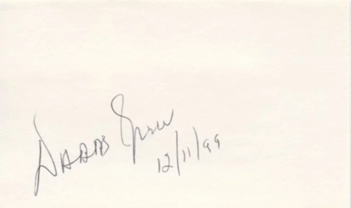 Dabbs Greer autograph