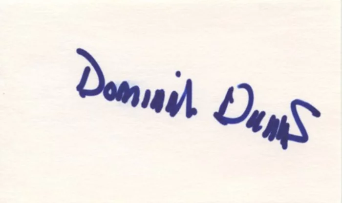 Dominick Dunne autograph