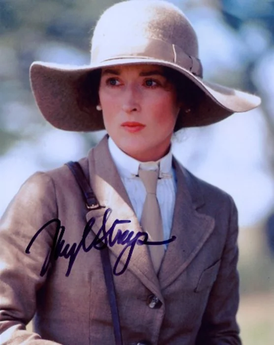 Meryl Streep autograph