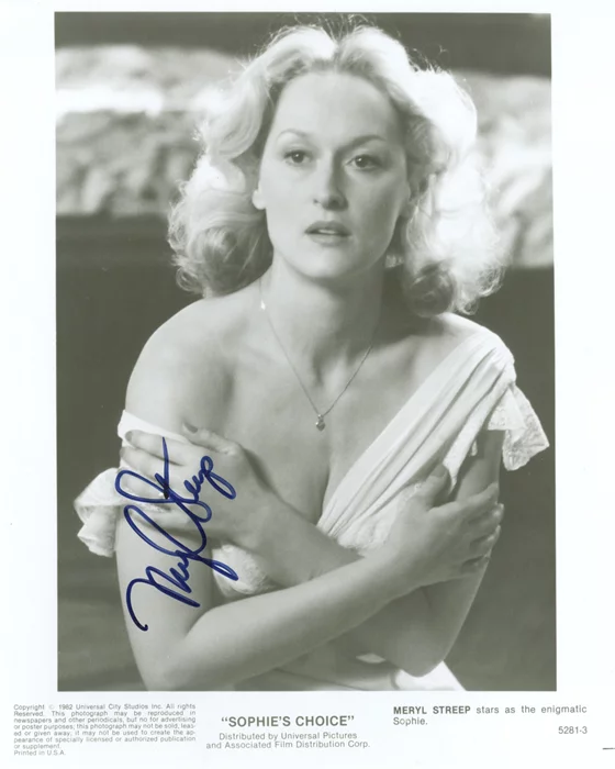 Meryl Streep autograph