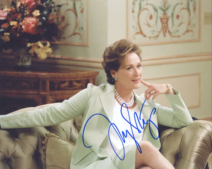 Meryl Streep autograph
