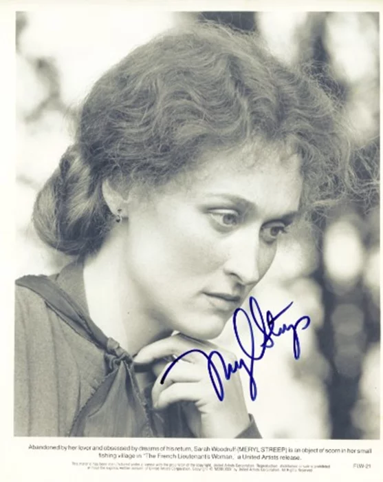 Meryl Streep autograph
